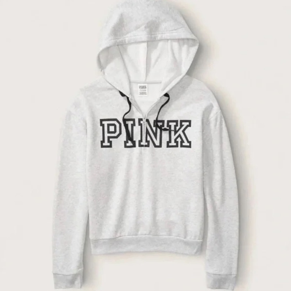 PINK quarter-zip hoodie